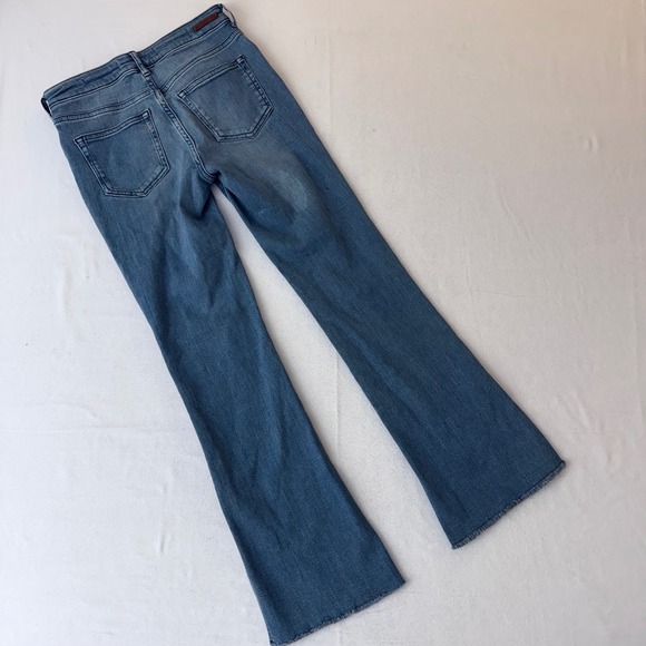 Pilcro and the Letterpress Anthropologie High Rise Skinny Bootcut Jeans Blue 26 - Picture 2 of 12
